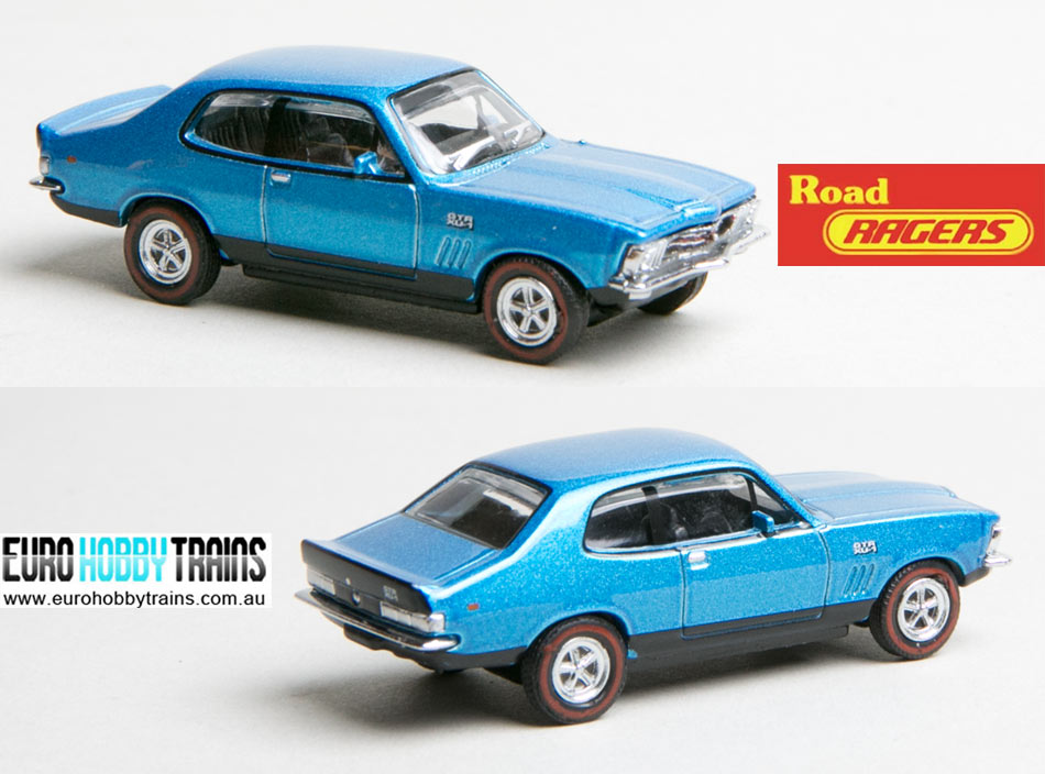 ROAD RAGERS 1:87 1972 Holden LJ Torana GTR X-U1 - Cyan blue metallic paintwork