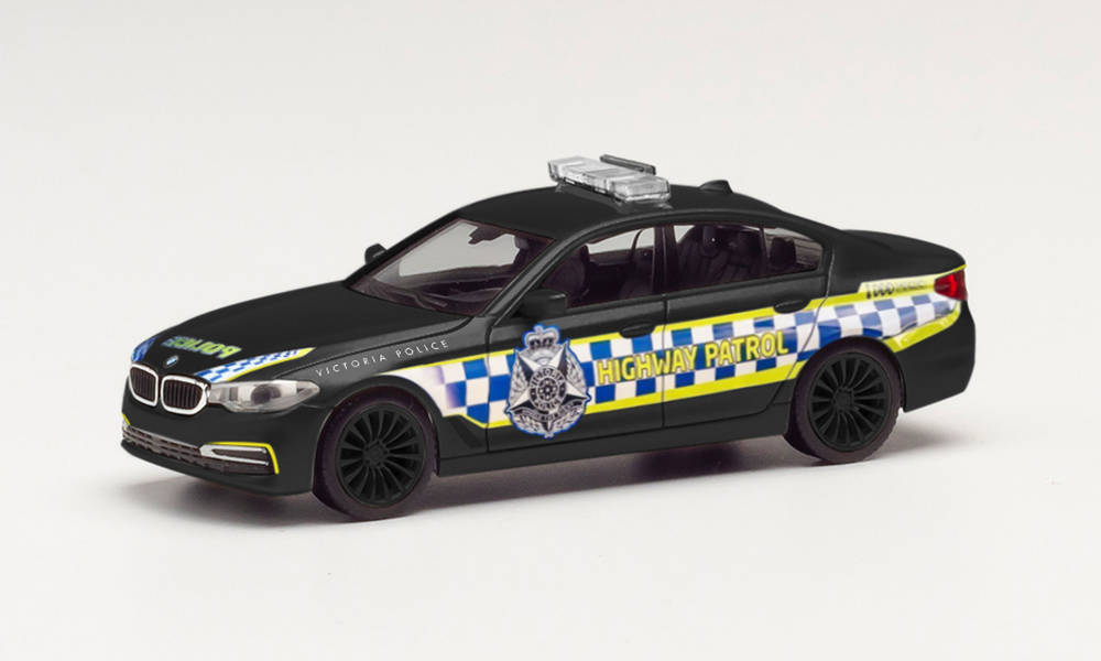 HERPA 1:87 BMW 5 series sedan "Victorian Highway Police" black - item 096089
