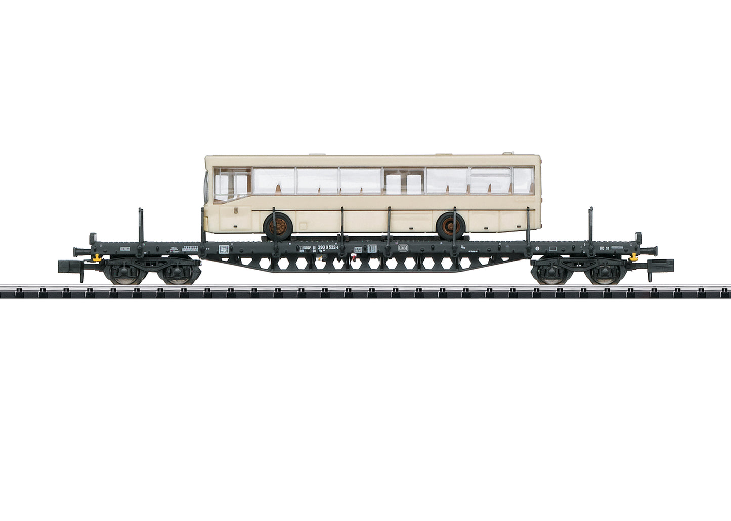 MINITRIX - N SCALE Freight car with a city bus, DB - item 15862