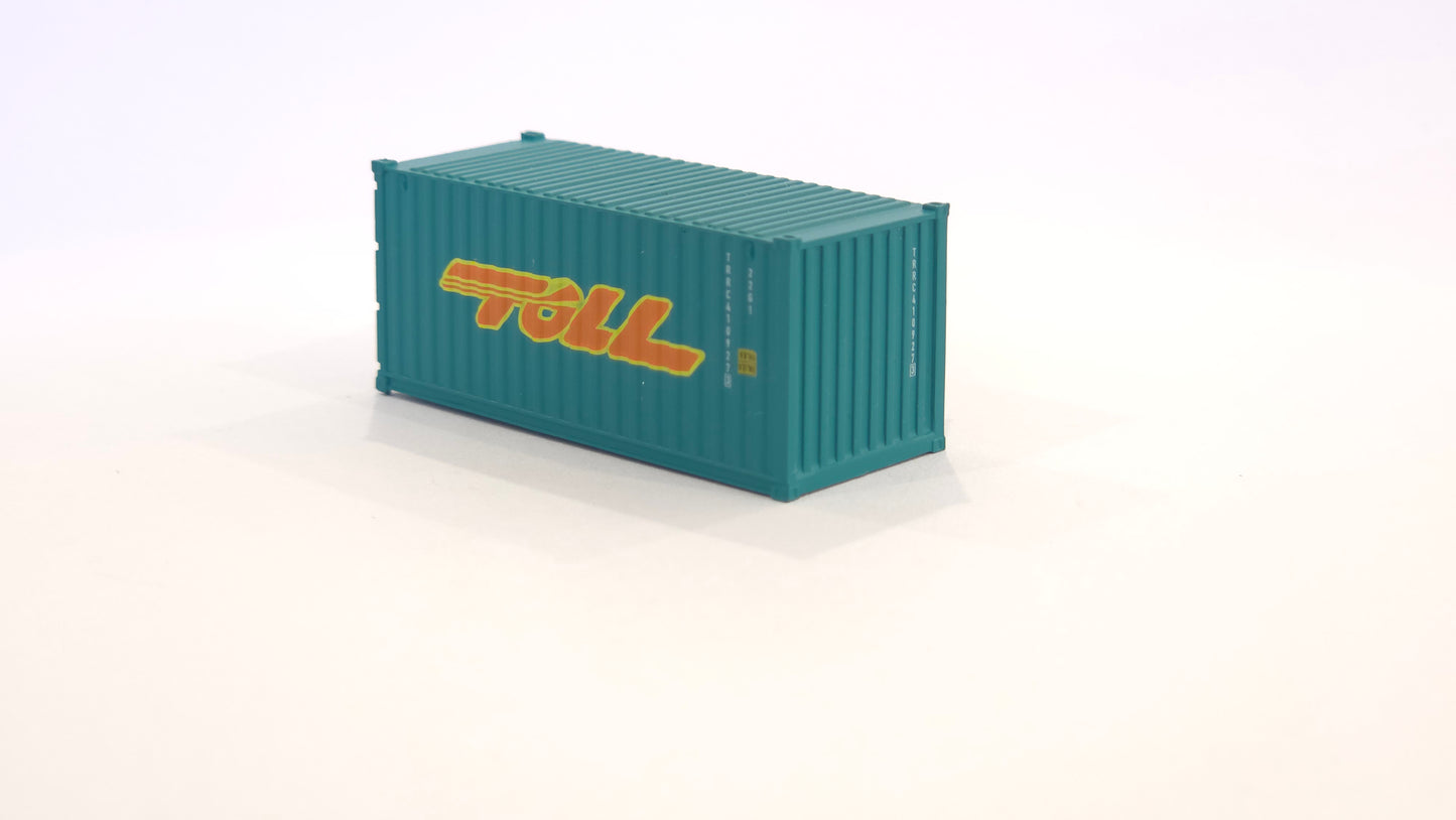 1:160 TOLL 20 foot Freight shipping container