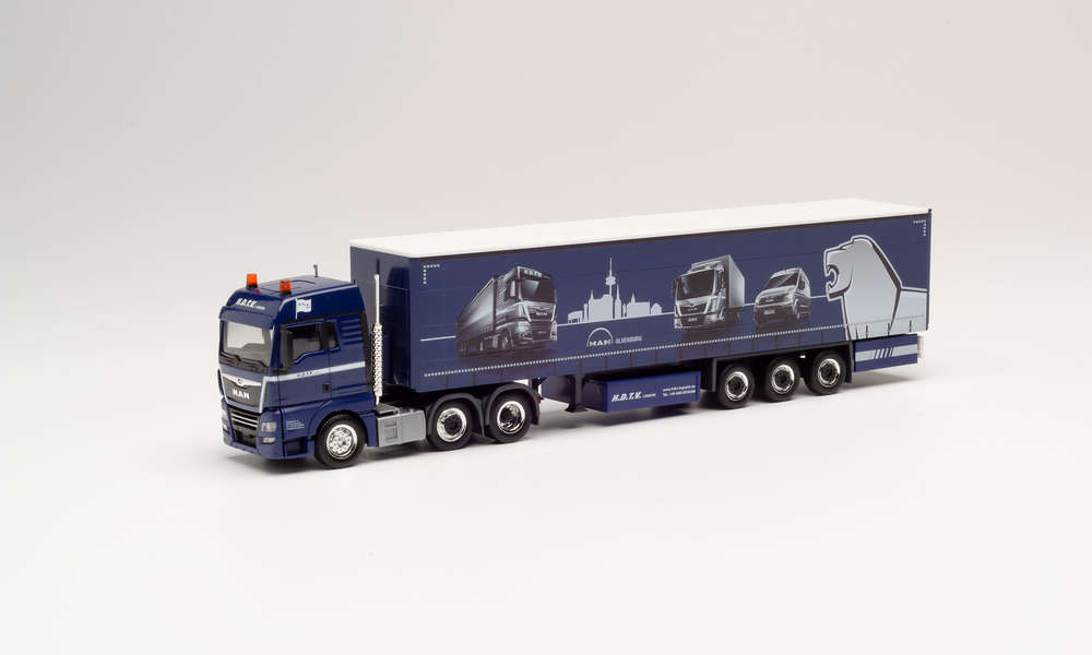 HERPA HO 1:87 - MAN TGX XLX EURO 6C 6X2 curtain canvas semi - item 311014