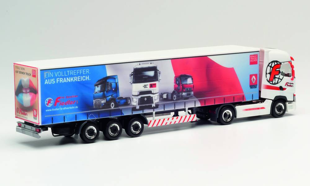 HERPA HO 1:87 - RENAULT T curtain canvas semitrailer - item 311069