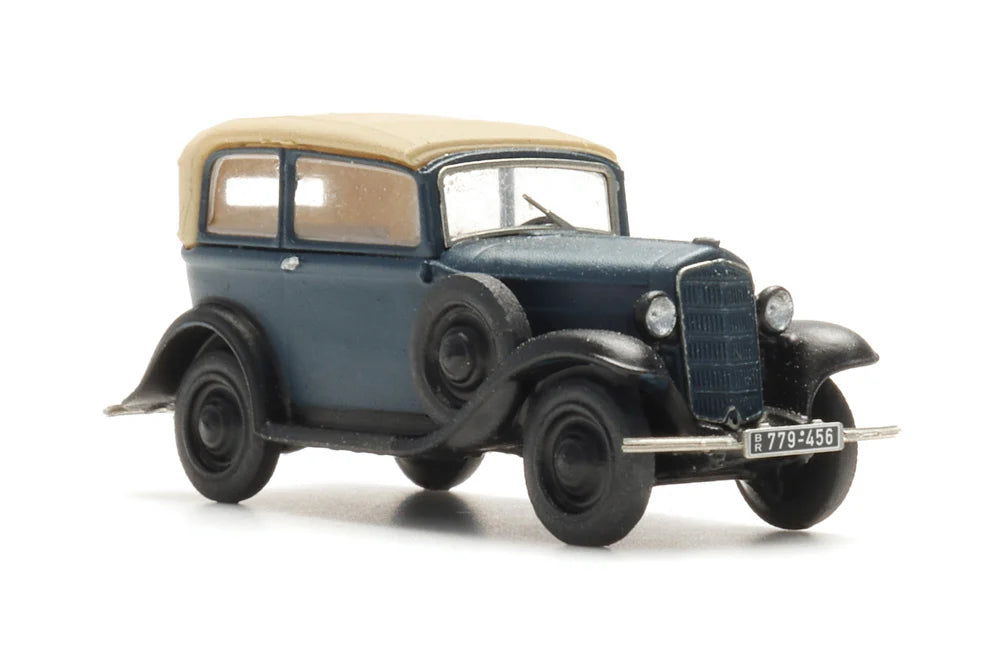 ARTITEC 1:160 Opel P4, hood up, blue - item 316.137
