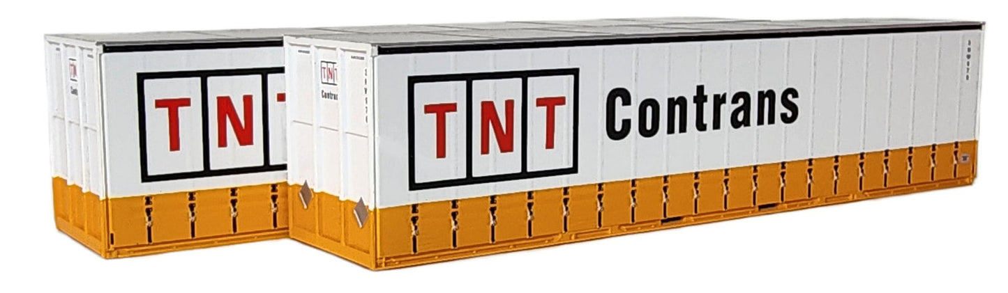 ON TRACK MODELS 1:87 TNT CONTRANS 40' Curtain sided Containers - item 40CS-10a