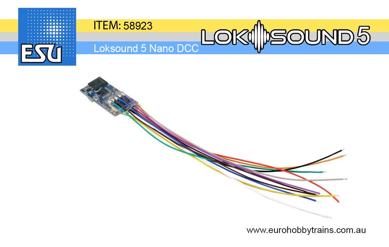 ESU LokSound 5 Nano DCC (blank) sound decoder item 58923