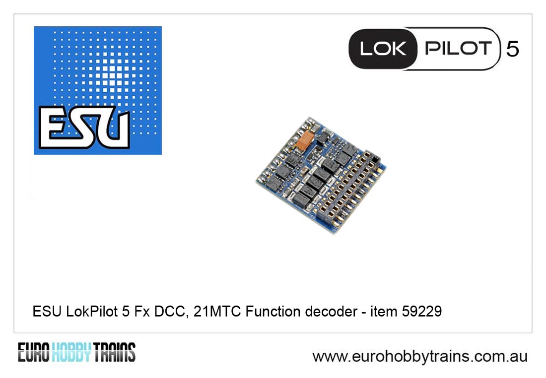 ESU LokPilot 5 Fx DCC, 21MTC NEM660 Function decoder - item 59229