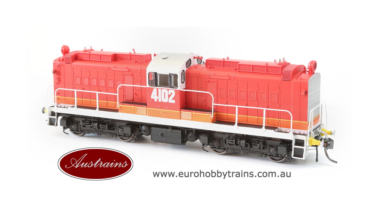 AUSTRAINS - NSWGR 41 Class locomotive CANDY with top ventilators 4102- HO Scale