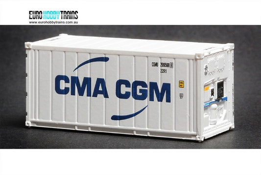1:87 Scale CMA-CGM 20 foot refrigerated shipping container