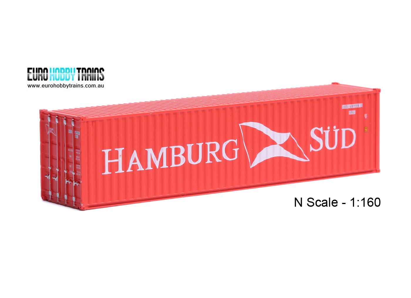 1:160 HAMBURG-SUD 40 foot Freight shipping container