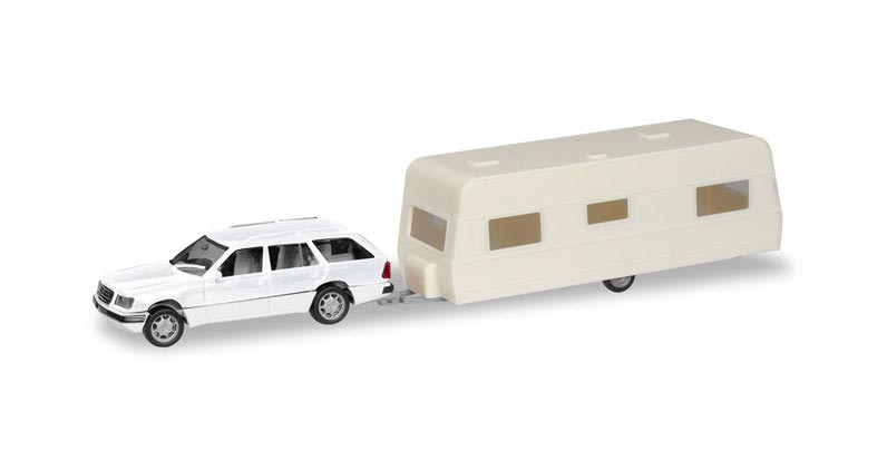 HERPA HO 1:87 - MiniKit Mercedes-Benz E-Class T-Model with caravan item 013413