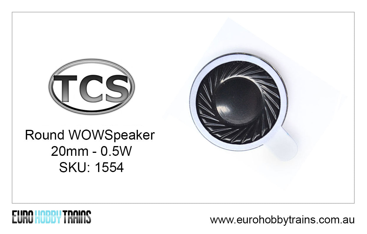 TCS DCC - 20mm Round WOWSpeaker 0.5W SKU-1554