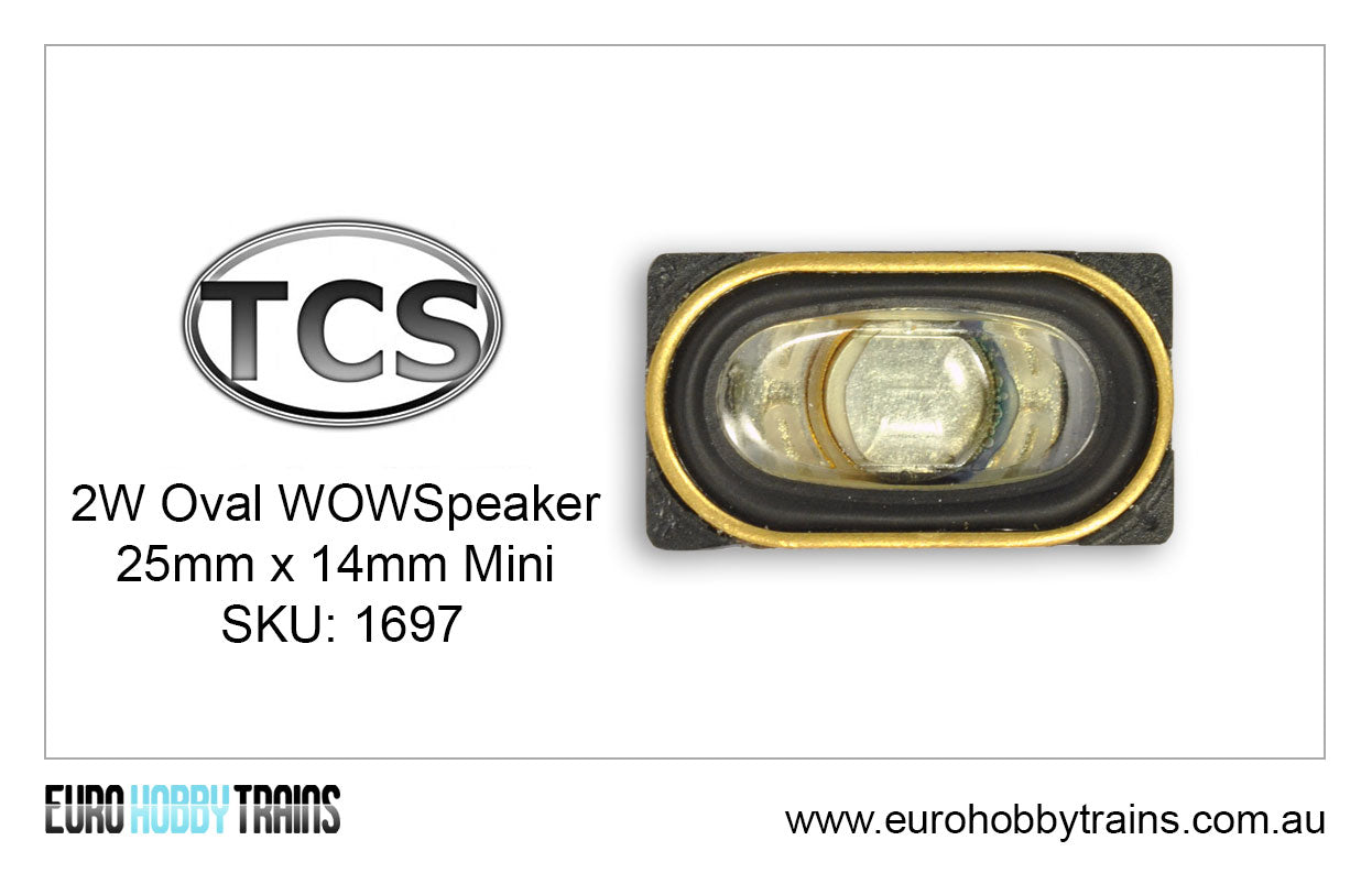 TCS DCC - 25x14mm Mini Oval WOWSpeaker 2W SKU-1697