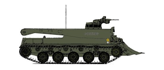 REE MODELES 1:87 French tank MX 30D Dépanneur – 1DB / 6th Dragons ECS “PORTHOS” – item AB-023