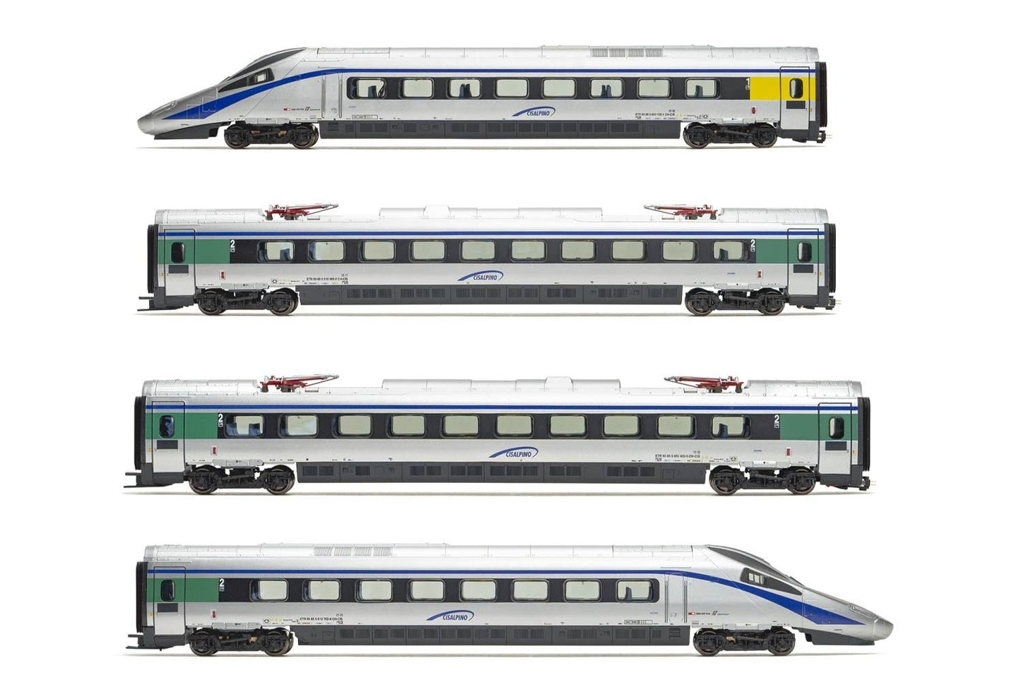 LIMA EXPERT - 4-unit base set EMU class ETR 610 in original Cisalpino livery - item HL1672