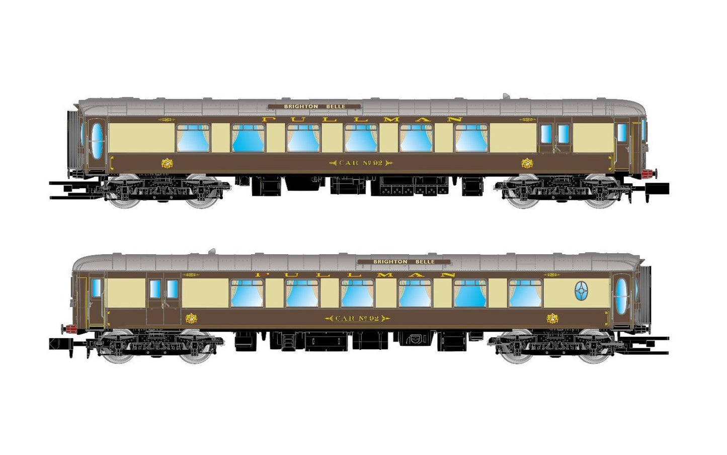 ARNOLD - 1:148 Pullman, set of 2 coaches 5-BEL 'Brighton Belle', coach and railcar-item HN3006