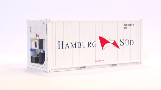 1:87 Scale HAMBURG SUD 20 foot refrigerated shipping container