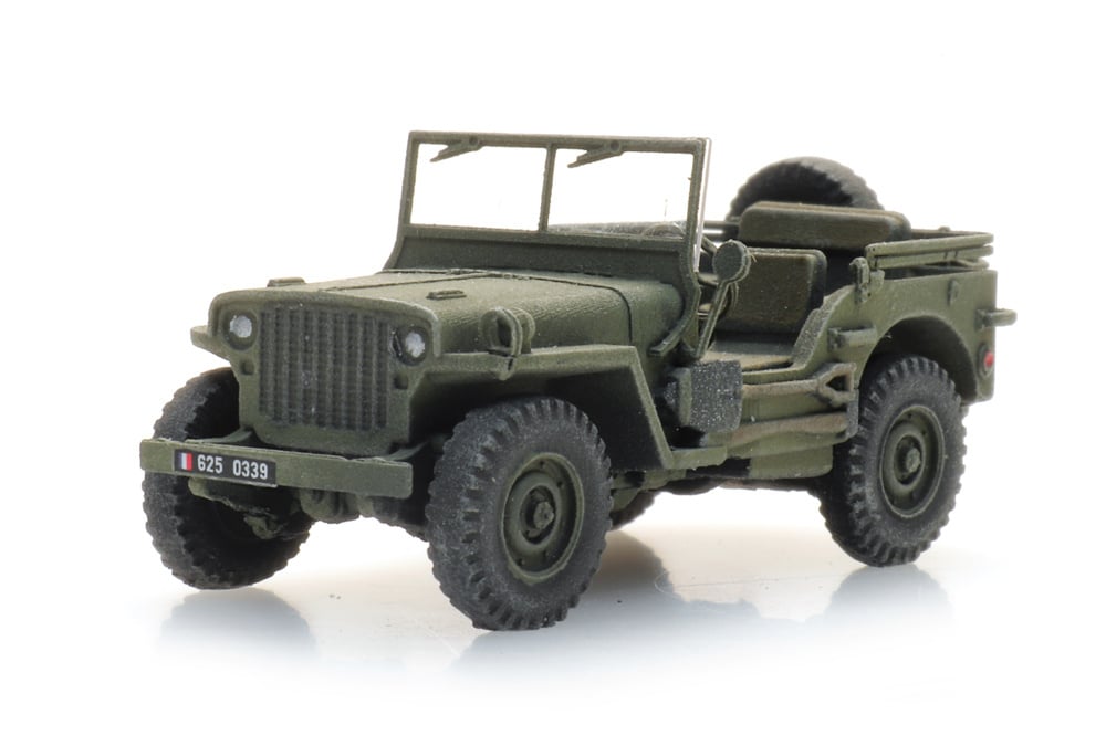 ARTITEC 1:87 FR M201 Hotchkiss jeep green - item 6870580