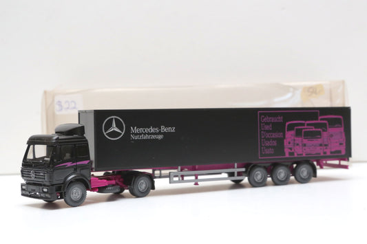 USED/OLD STOCK 1:87 scale, Wiking Mercedes-Benz semi trailer item 0099