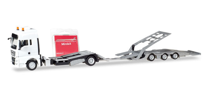 HERPA 1:87 MiniKit MAN TGX XXL truck-transport-Trailer item 013529