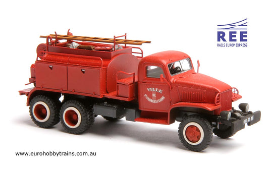 REE MODELES 1:87 GMC truck for forest fires "St-GEORGES-SUR-LOIRE" item CB-076