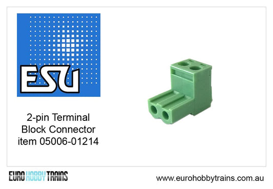ESU 2-pin terminal block connector - item 05006-01214