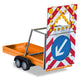 HERPA HO 1:87 - safety traffic Trailer item 052368-002