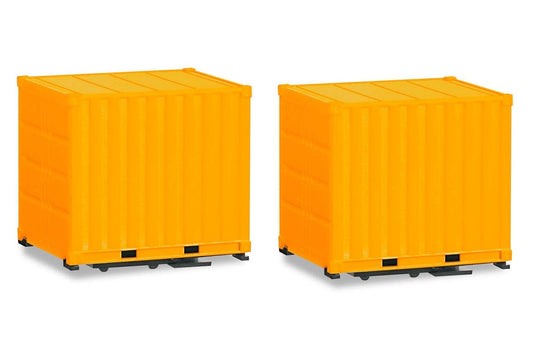HERPA 1:87 Two pack 10 ft containers, orange - item 053594-002