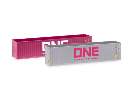 HERPA HO 1:87 - Container set 2x40 ft. "ONE / ONE" - item 076449-005