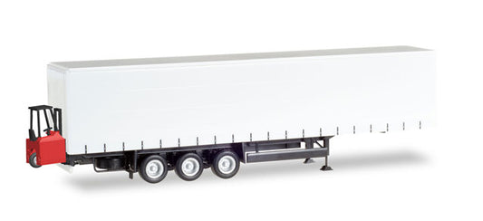HERPA HO 1:87 - Schmitz Curtain canvas trailer, 3-axle with forklift item 076784