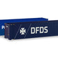 HERPA 1:87 - Two 45 ft. high cube containers "P&O Ferrymaster / DFDS" - item 076937