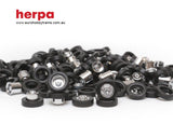 HERPA 1:87 - Chrome wheels and tires for trucks (no axles) item 083584