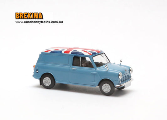 BREKINA 1:87 - Austin Mini Van Union Jack - item 15361