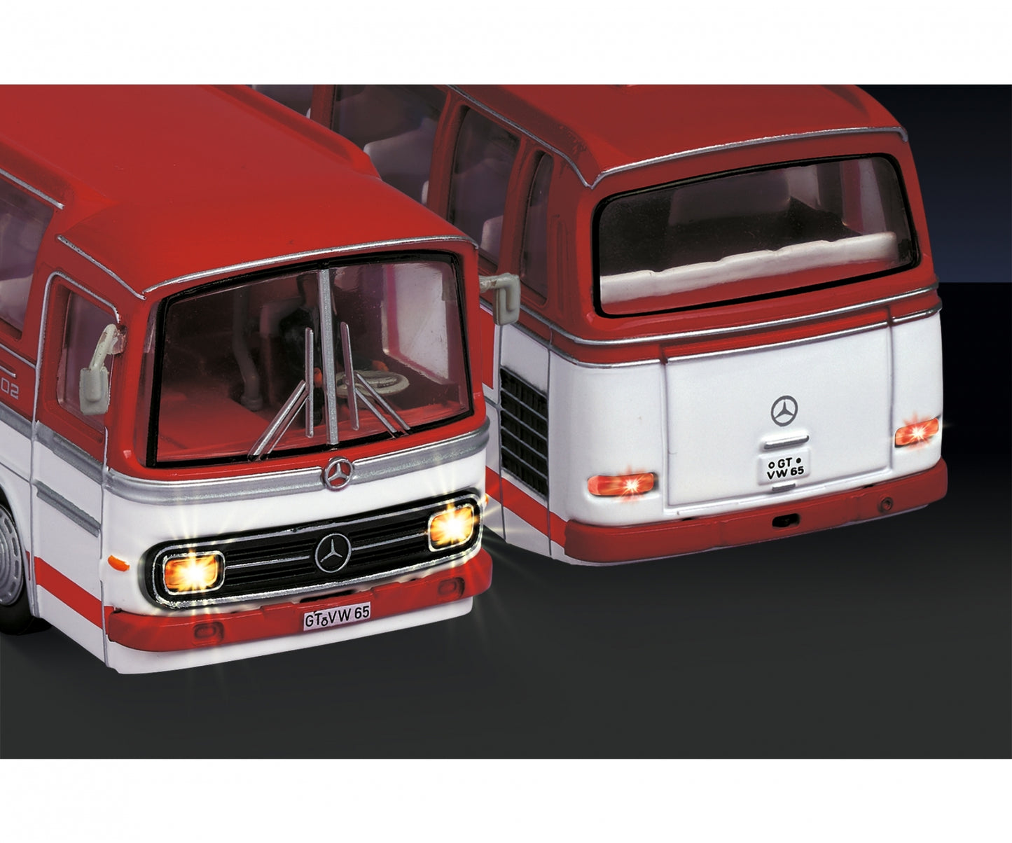 CARSON 1:87 Remote control MB Bus O 302 2.4GHz, red/white – item 4144