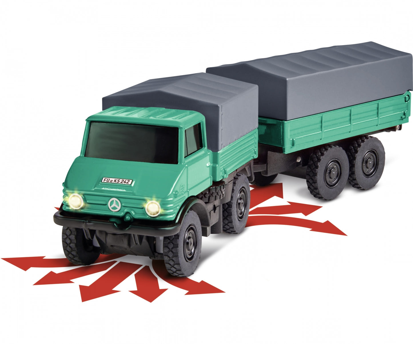 CARSON 1:87 MB Unimog forest w.trail. 2.4G item 4165