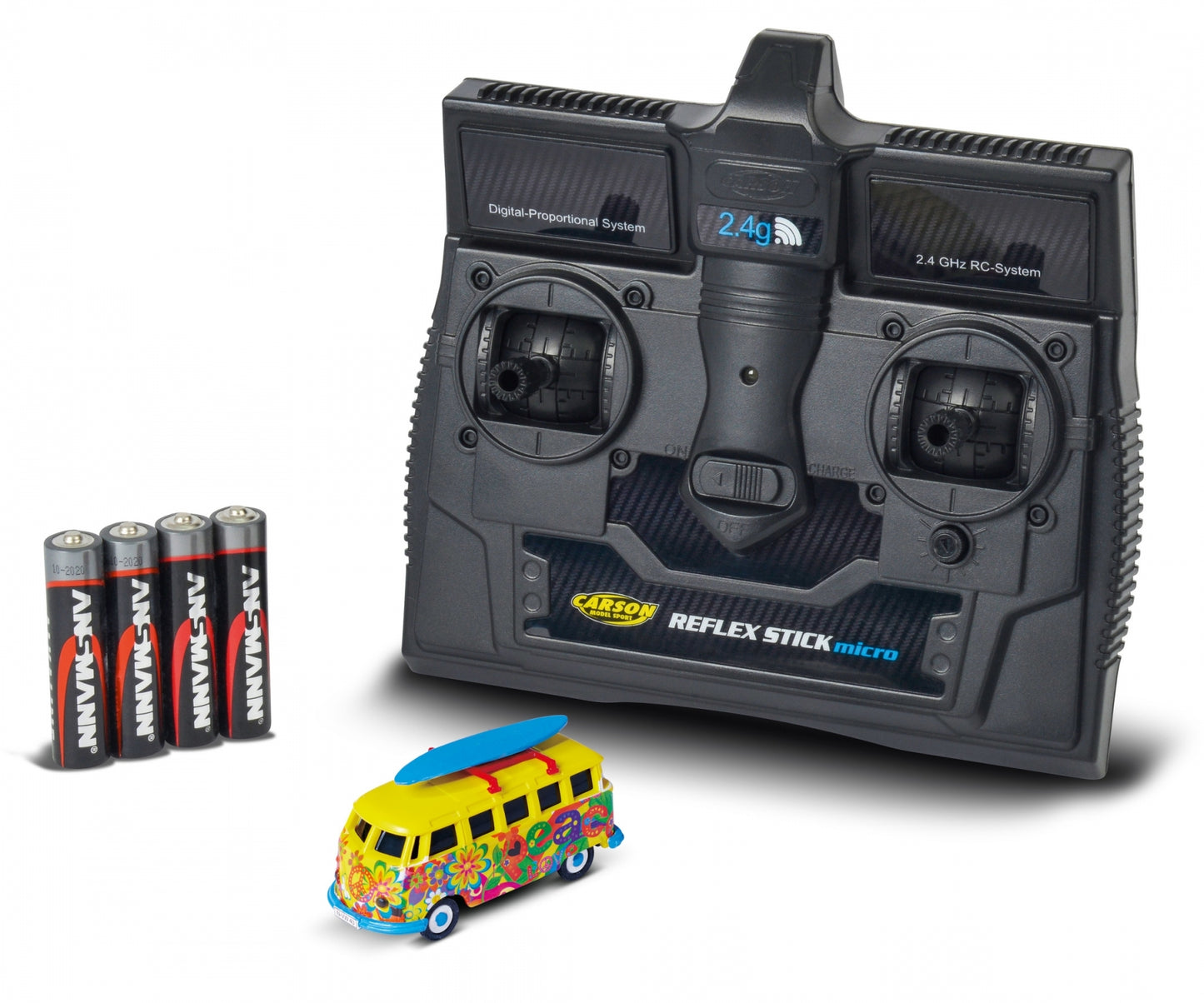 CARSON 1:87 Remote control VW T1 Bus Flower Power 2.4 GHz item 4150