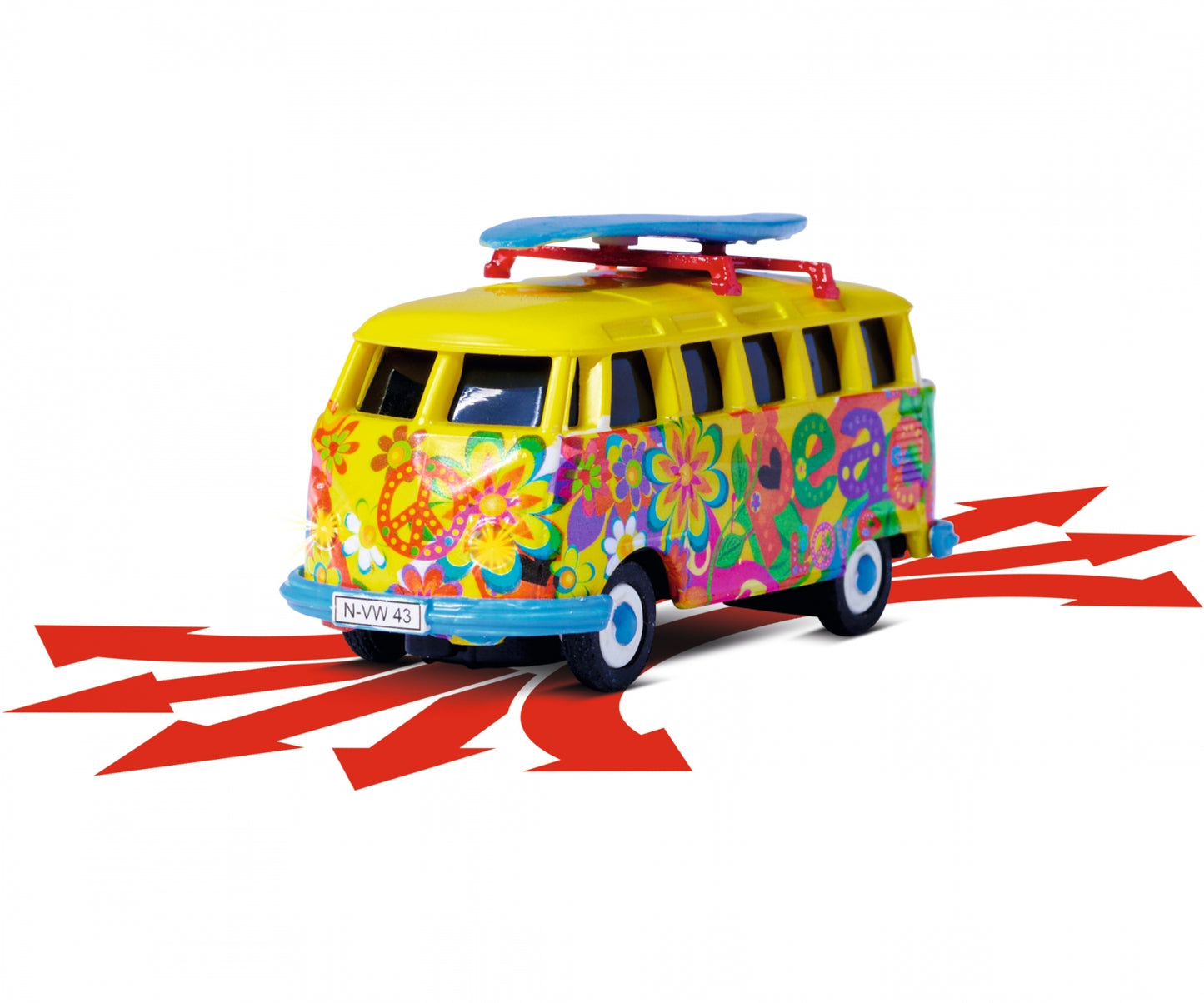 CARSON 1:87 Remote control VW T1 Bus Flower Power 2.4 GHz item 4150