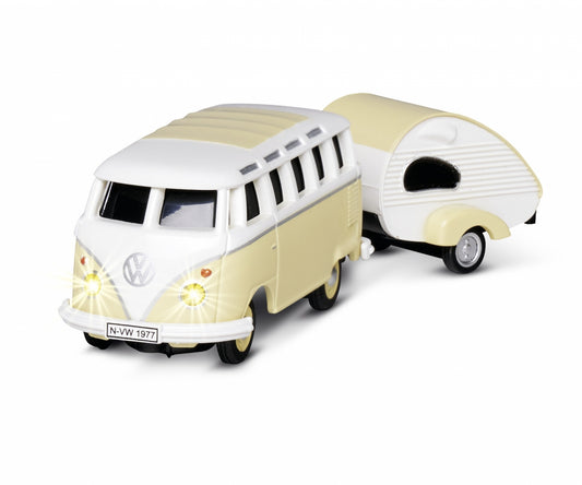 CARSON 1:87 VW T1 Samba Bus +Trailer 2.4GHz item 4164