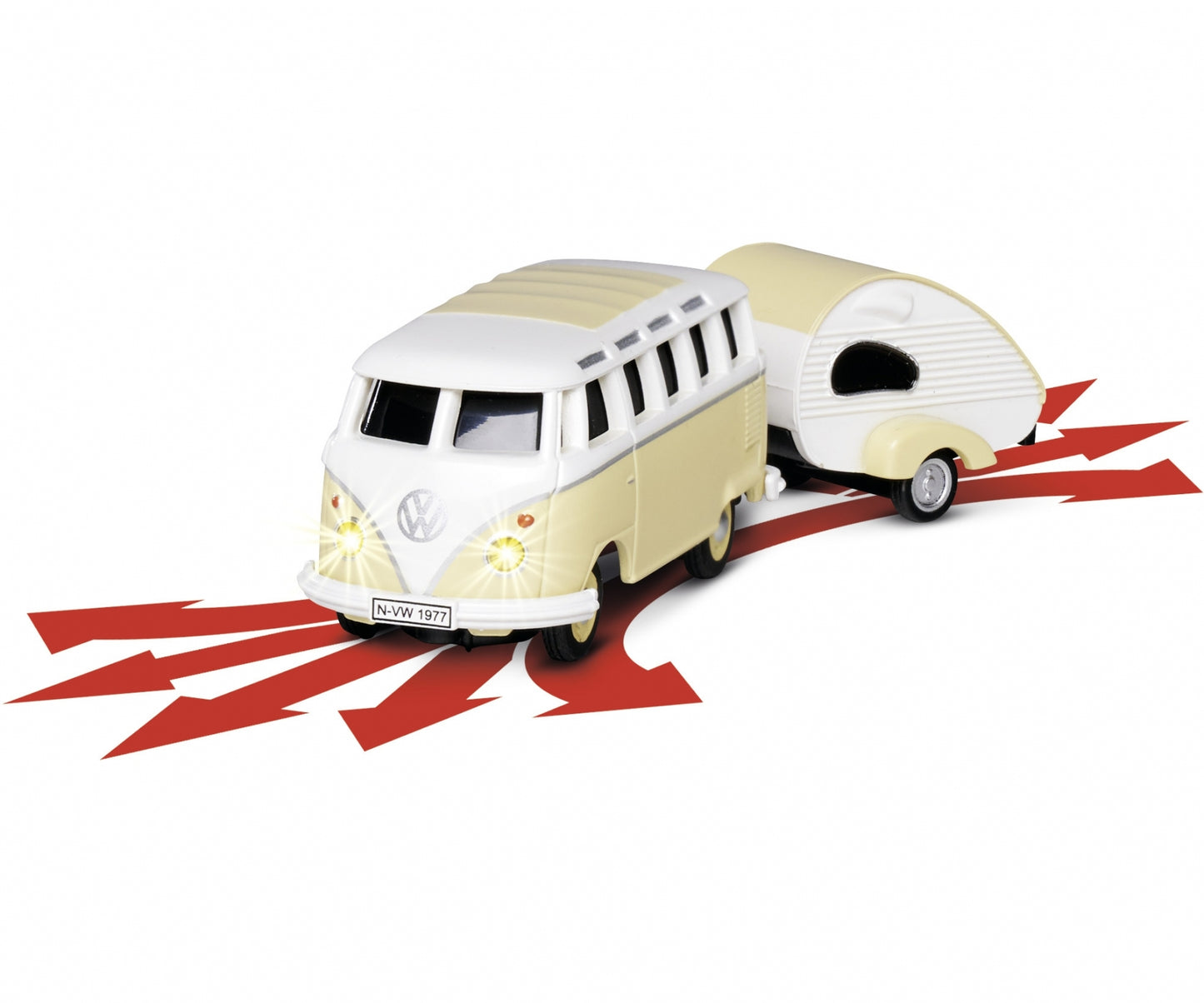 CARSON 1:87 VW T1 Samba Bus +Trailer 2.4GHz item 4164