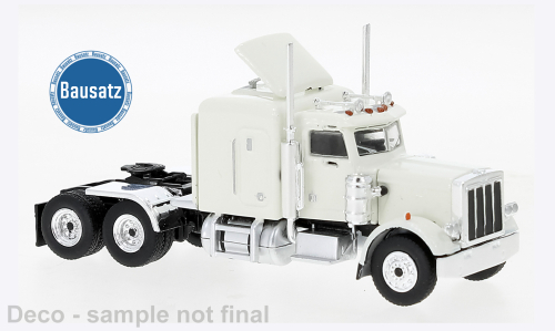 BREKINA 1:87 Peterbilt 359 Semi Tractor - Kit, White - item 10224