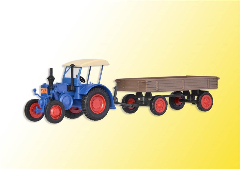 KIBRI HO scale - LANZ tractor with trailer - item 12232