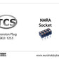 TCS DCC - 8-Pin Extension Plug SKU-1253