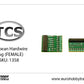 TCS DCC - European Hardwire Adapter Board 21MTC board (FEMALE) one piece - SKU-1358