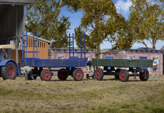 KIBRI HO scale - FENDT farming trailers, 2 pieces- item 15702
