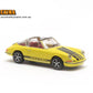 BREKINA 1:87 PORSCHE 911 Targa, yellow with 911 stripes- item 16265