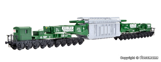 KIBRI 1:87 MAN Uaai 687.9 low-loader wagon KÜBLER with transformer - KIT- item 16500