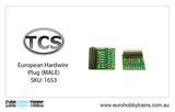 TCS DCC - European Hardwire Adapter Board 21MTC board (MALE) 1 piece - SKU-1653