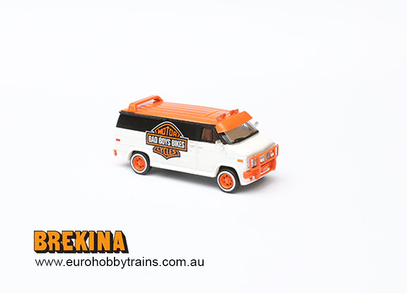 BREKINA 1:87 Chevrolet C20 VAN "Bad Boys Bikes" - item 18260