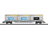 MINITRIX 1:160 scale, Container transport wagon Sgnss - item 18405