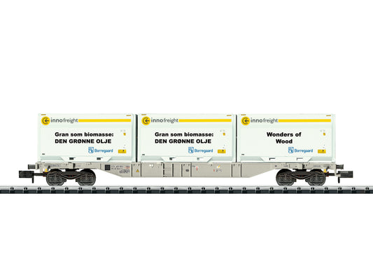 MINITRIX 1:160 scale, Container transport wagon Sgnss - item 18408