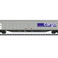 MINITRIX 1:160 large-capacity sliding wall freight wagon - item 18427